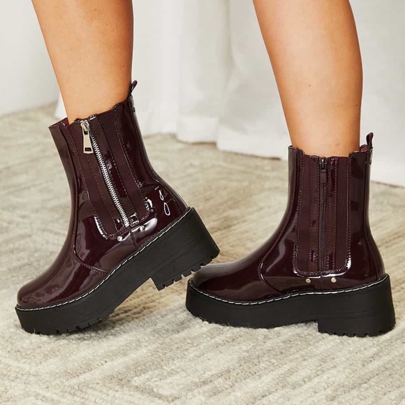 Trendy Zipper Fall Boots - Picture 6 of 6